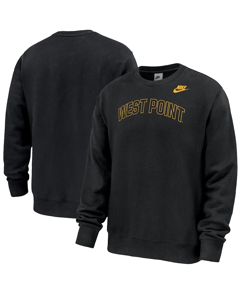 Nike Men's Black Army Knights 2026 West Point Classic Collection Club Fleece Sweatshirt