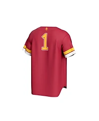 Gameday Greats Men's and Women's 1 Cardinal Usc Trojans Collegiate Baseball Fashion Jersey