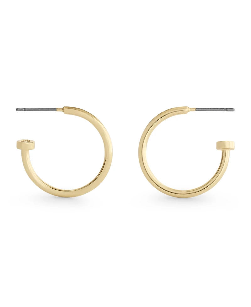 Coach Gold Classic Small Hoop Earrings