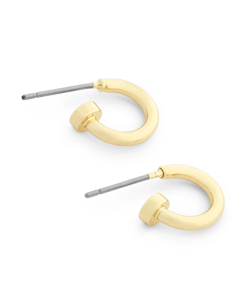 Coach Gold Classic Mini Huggie Hoop Earrings