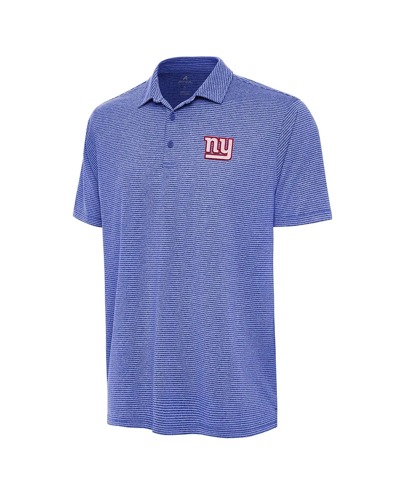 Antigua Men's Heather Royal New York Giants Scheme Polo Shirt