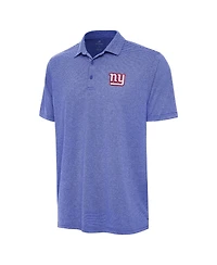 Antigua Men's Heather Royal New York Giants Scheme Polo Shirt