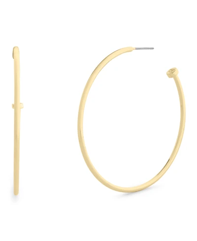 Coach Gold Classic Large Hoop Earrings