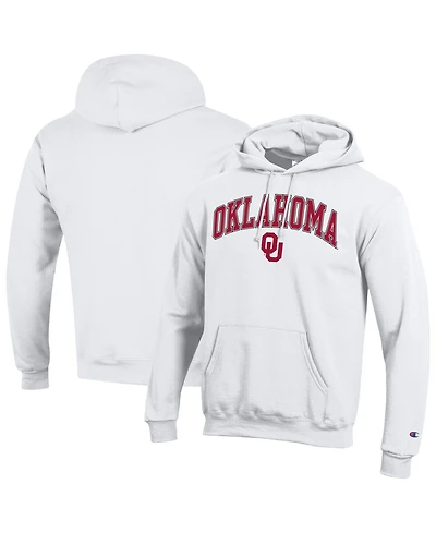 Champion Men's Champion White Oklahoma Sooners Arch Over Logo Pullover Hoodie