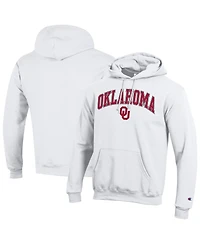 Champion Men's Champion White Oklahoma Sooners Arch Over Logo Pullover Hoodie