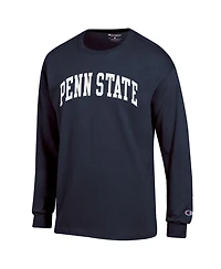 Champion Men's Navy Penn State Nittany Lions Basic Arch Long sleeves T-Shirt