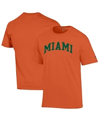Champion Men's Orange Miami Hurricanes Basic Arch T-Shirt