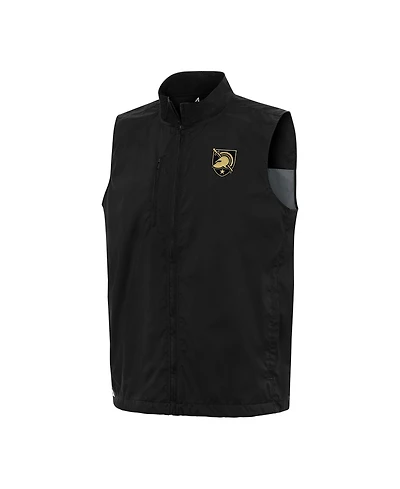 Antigua Men's Black Army Knights Brisk Full-Zip Vest