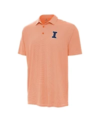 Antigua Men's Orange/White Illinois Fighting Illini Twine Polo Shirt
