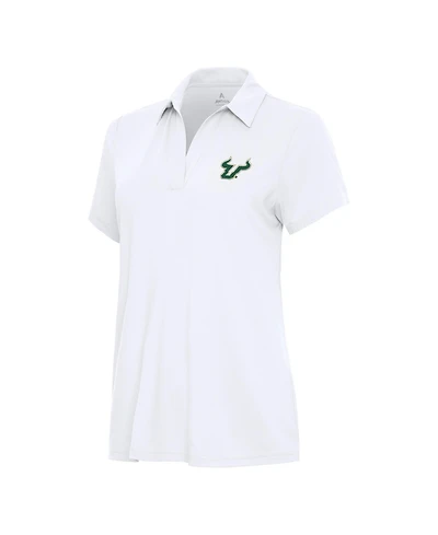 Antigua Women's White South Florida Bulls Era Polo Shirt