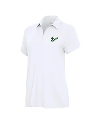Antigua Women's White South Florida Bulls Era Polo Shirt