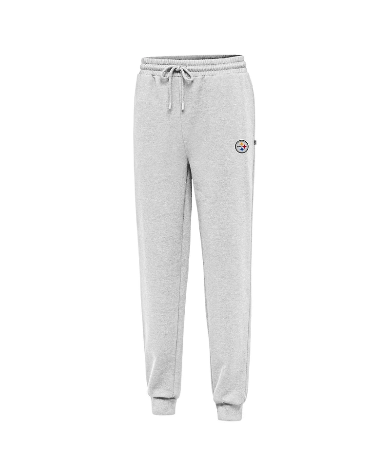 Antigua Men's Heather Gray Pittsburgh Steelers Idol Jogger Pants