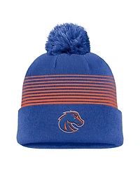 Nike Men's Royal Boise State Broncos 2026 On-Field Peak Cuffed Knit Hat with Pom