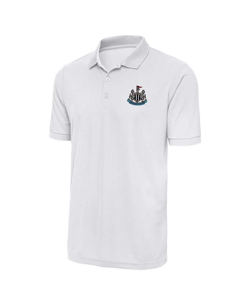 Antigua Men's White Newcastle United Derive Polo Shirt