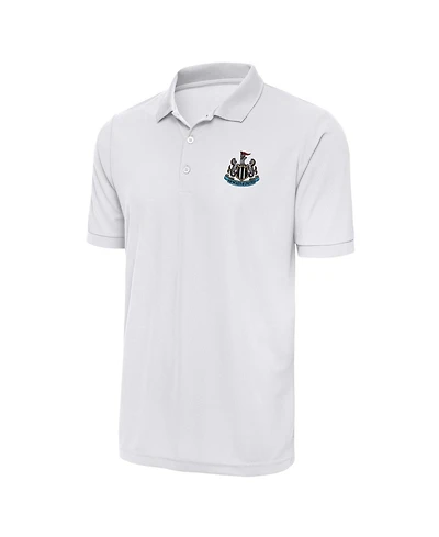 Antigua Men's White Newcastle United Derive Polo Shirt