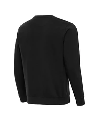 Antigua Men's Black Boston Bruins Victory Pullover Sweatshirt