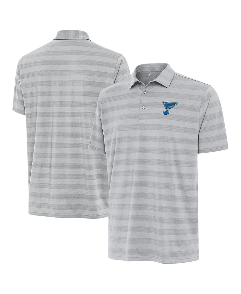 Antigua Men's Gray St. Louis Blues Tunnel Polo Shirt