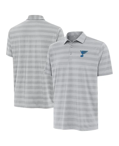 Antigua Men's Gray St. Louis Blues Tunnel Polo Shirt