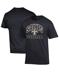 Champion Men's Black New Orleans Saints Football T-Shirt