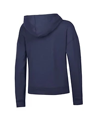 Champion Women's Navy Atlanta Braves Vintage Power Blend Hoodie