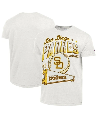 Champion Men's White San Diego Padres Winning Tradition Cooperstown Tri-Blend T-Shirt