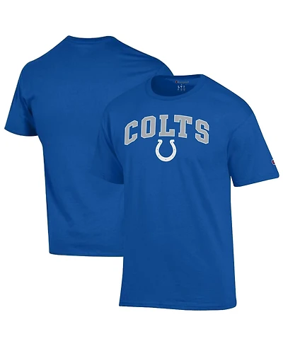 Champion Men's Royal Indianapolis Colts Arch Over Logo T-Shirt