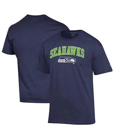 Champion Men's College Navy Seattle Seahawks Arch Over Logo T-Shirt