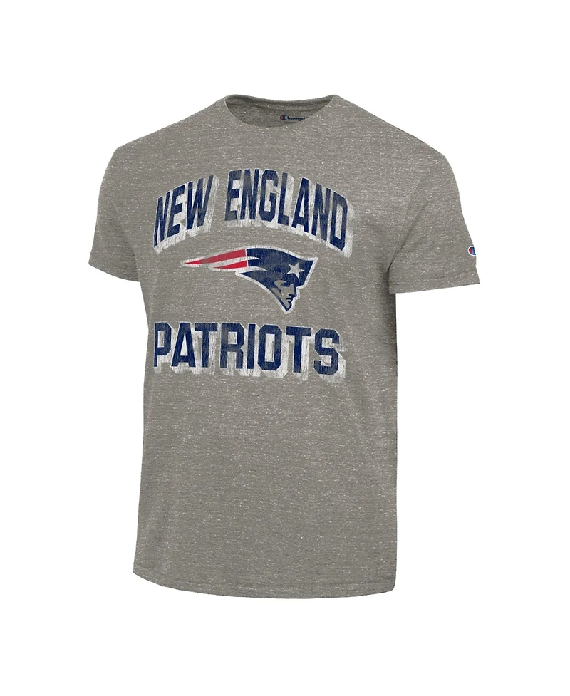 Champion Men's Heather Charcoal New England Patriots Ultimate Tri-Blend T-Shirt
