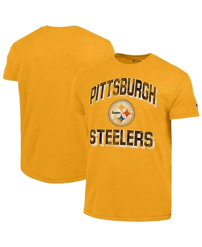 Champion Men's Heather Gold Pittsburgh Steelers Ultimate Tri-Blend T-Shirt