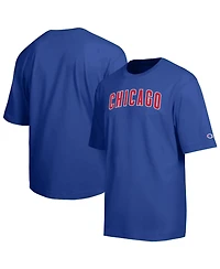 Champion Men's Royal Chicago Cubs All Star Chenille Wordmark T-Shirt
