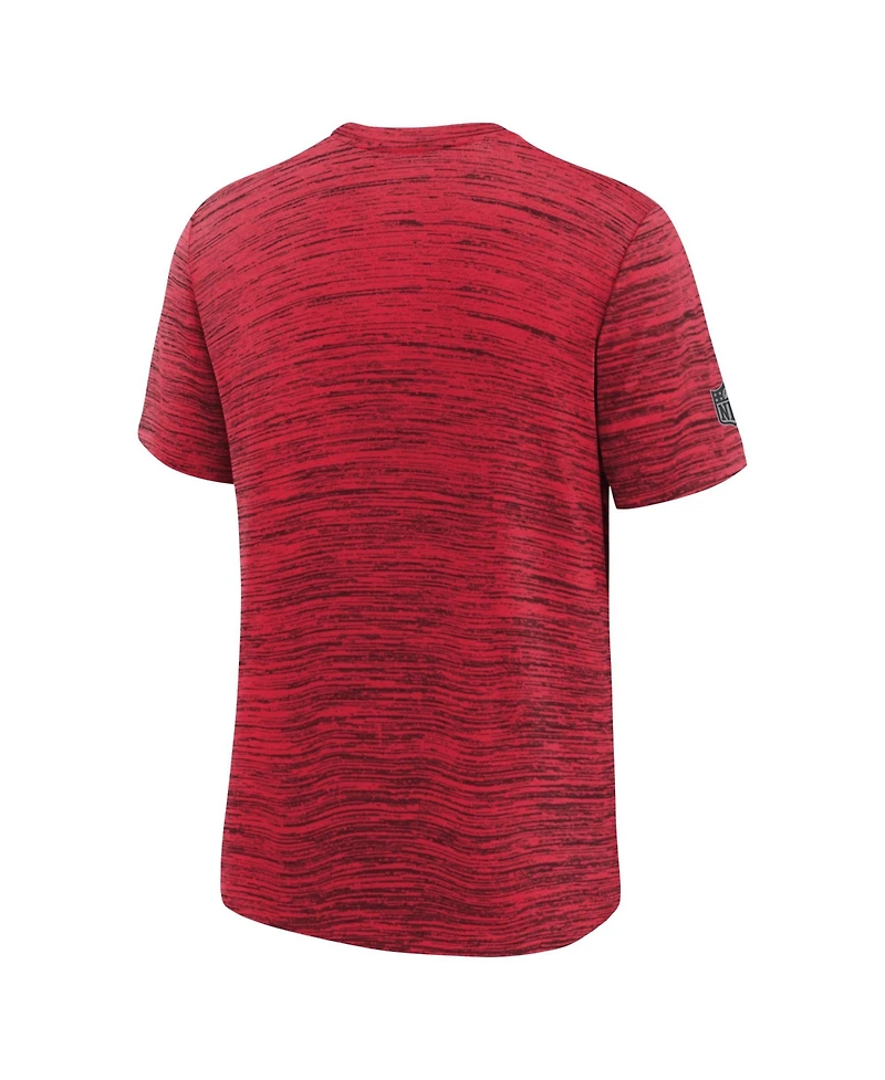 Nike Big Boys and Girls Red Kansas City Chiefs Sideline Velocity Dri-fit T-Shirt