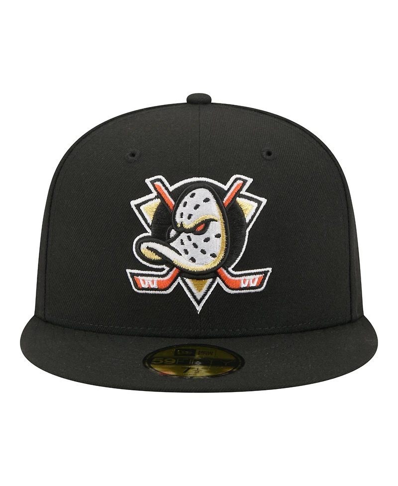 New Era Men's Black Anaheim Ducks Zamboni 59FIFTY Fitted Hat