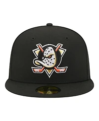 New Era Men's Black Anaheim Ducks Zamboni 59FIFTY Fitted Hat
