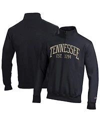 Champion Men's Black Tennessee Volunteers Powerblend Quarter-Zip Pullover Sweatshirt