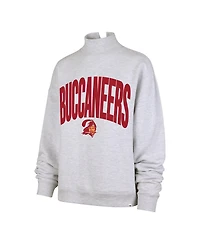 '47 Brand Women's Tampa Bay Buccaneers Subtle Muse Mock Neck Long-Sleeve Screen-Print Sweatshirt