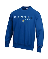 Champion Men's Royal Kansas Jayhawks Relentless Reverse Weave Sweatshirt