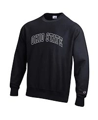 Champion Men's Black Ohio State Buckeyes Reverse Weave Crewneck Sweatshirt