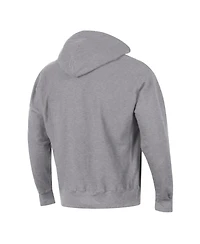 Champion Men's Heather Gray Michigan Wolverines Established Reverse Weave Hoodie