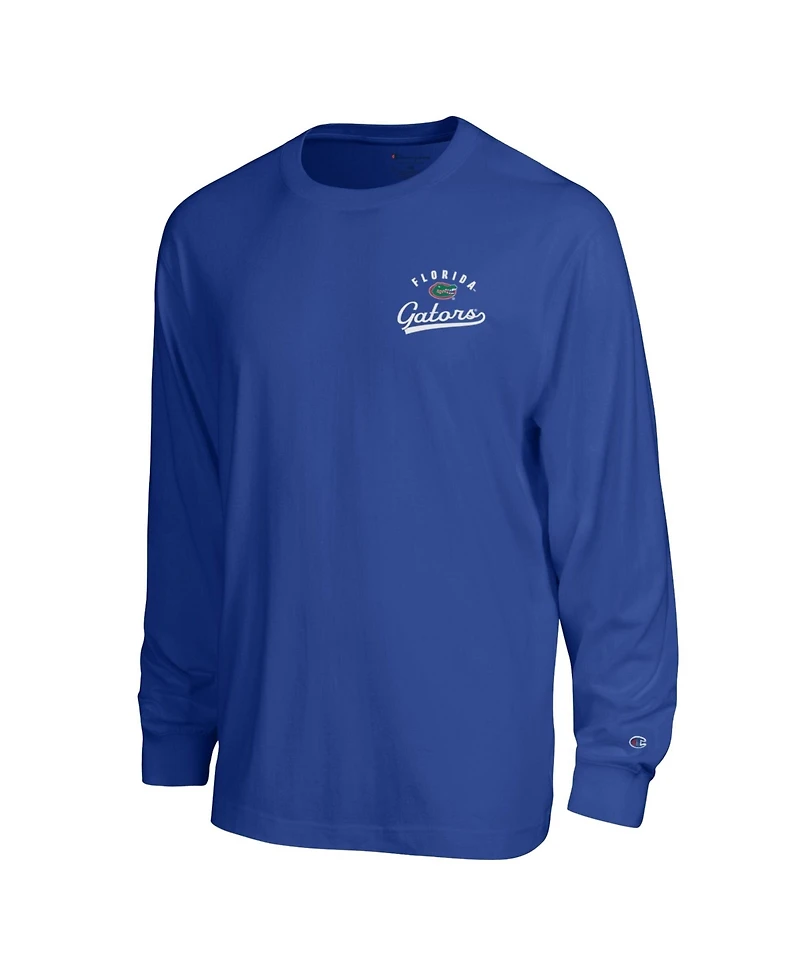 Champion Men's Royal Florida Gators Laminated All-Star Long sleeves T-Shirt