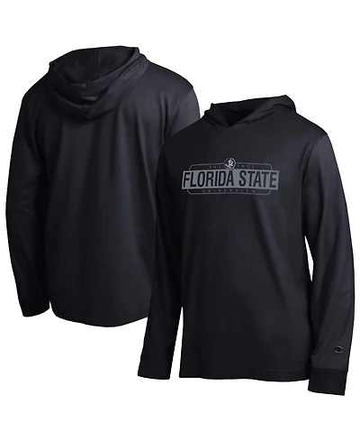 Champion Men's Black Florida State Seminoles Gradient All-Star Long sleeves Hooded T-Shirt