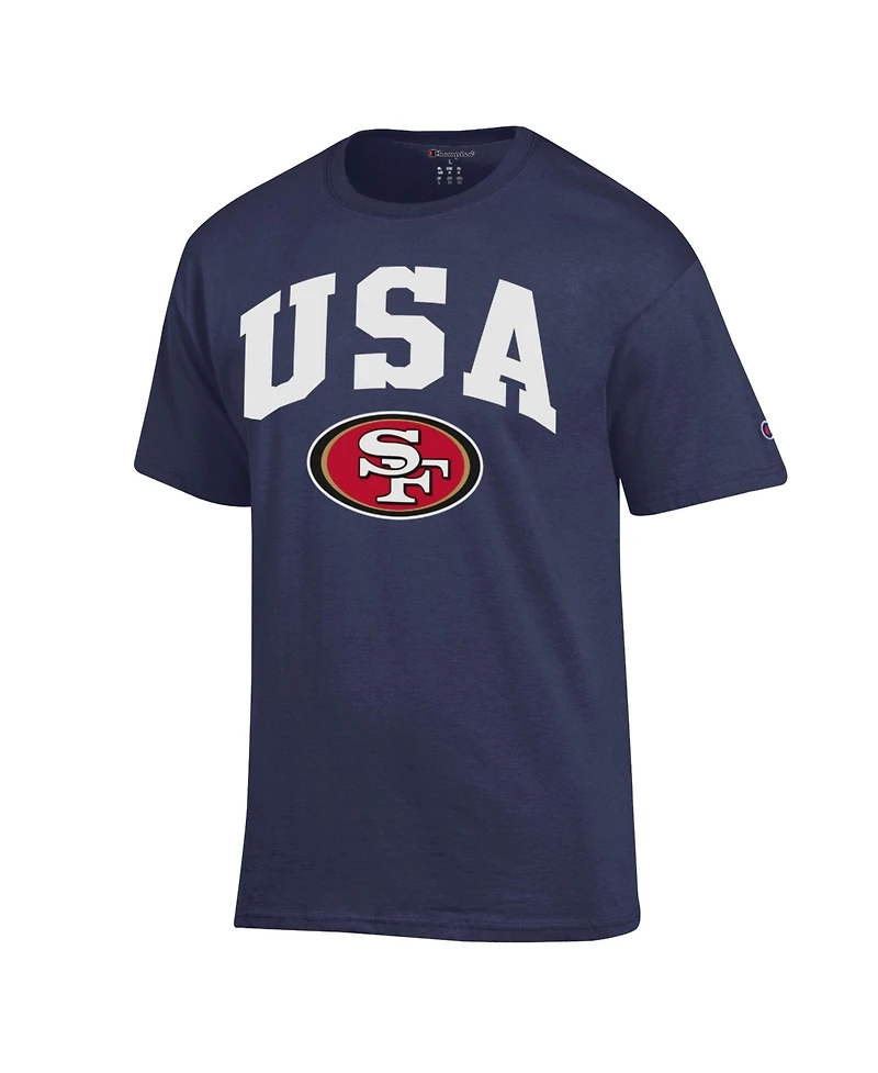 Champion Men's Navy San Francisco 49ers Americana T-Shirt