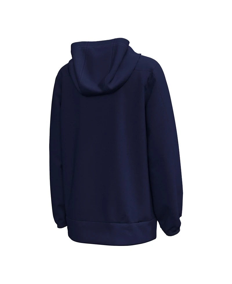 Under Armour Big Boys and Girls Navy Notre Dame Fighting Irish 2026 Shamrock Series Interlock Mesh Fleece Hoodie