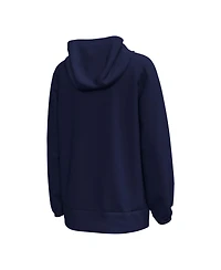 Under Armour Big Boys and Girls Navy Notre Dame Fighting Irish 2026 Shamrock Series Interlock Mesh Fleece Hoodie