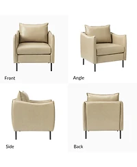 Hope Comfy Living Room Armchair with Metal Legs