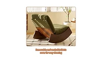 Boyel Living Comfortable Glider Rocking Chair with High-Quality Upholstery and Solid Wood Frame