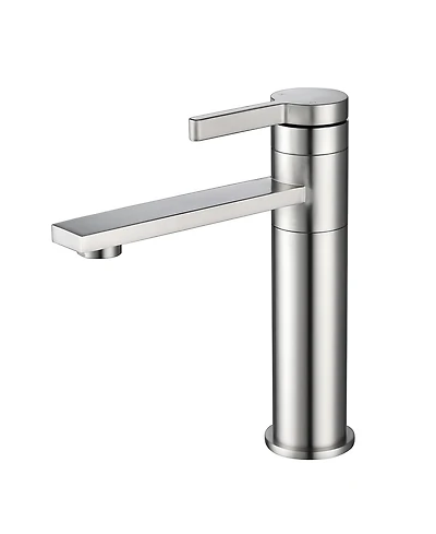 Thirtypeachy Single Handle Bathroom Sink Faucet, Spot-Resistant Stainless Steel, 360degree(s) Swivel Single Hole Vanity Tap