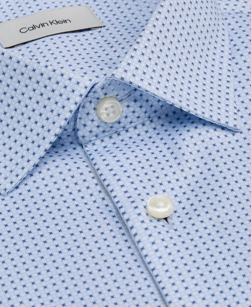Calvin Klein Men's Cotton Stretch Square Cuff Dress Shirt
