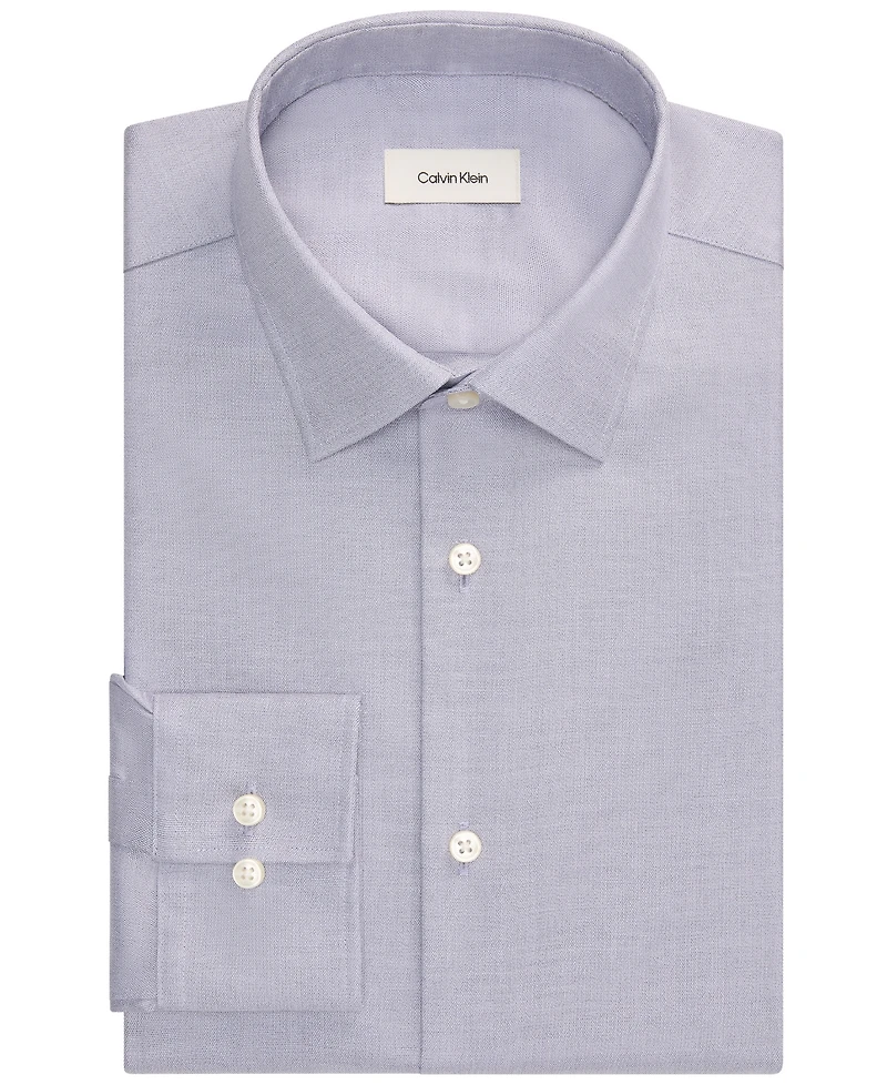 Calvin Klein Men's Cotton Stretch Regular-Fit Dress Shirt