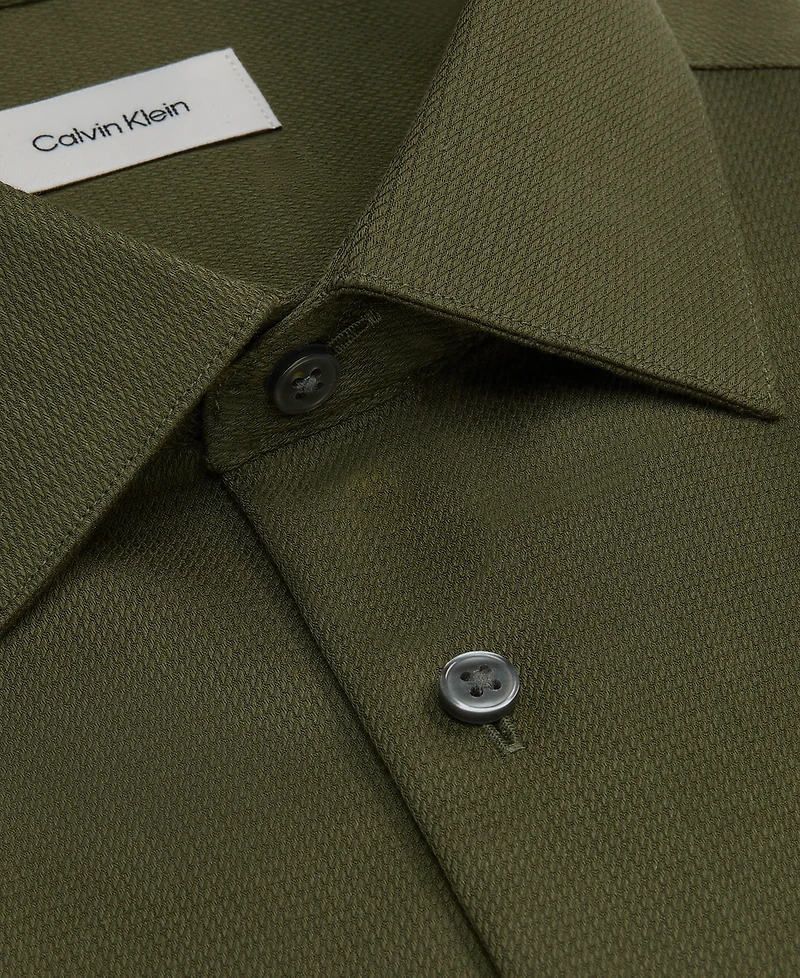 Calvin Klein Men's Performance Wrinkle-Free Spread Collar Dress Shirt