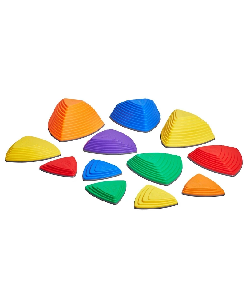 Slickblue Balance Stepping Stones Non-Slip Sensory Set, 220 lb. Capacity, Ages 3+